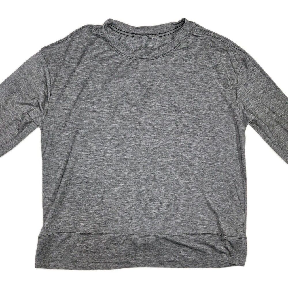Patagonia Glorya Twist Top Long Sleeve Lighweight Shirt Gray Womens XS